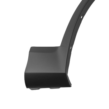 Black Fender Flare Trim RH compatible for BMW X3 X4 2011-2018 Direct Replacement