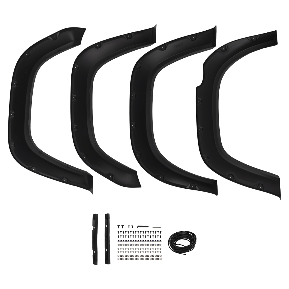 4PCS Fender Flares Kit compatible for Toyota Tacoma 2016-2022 J-02RSA2009ABK Black