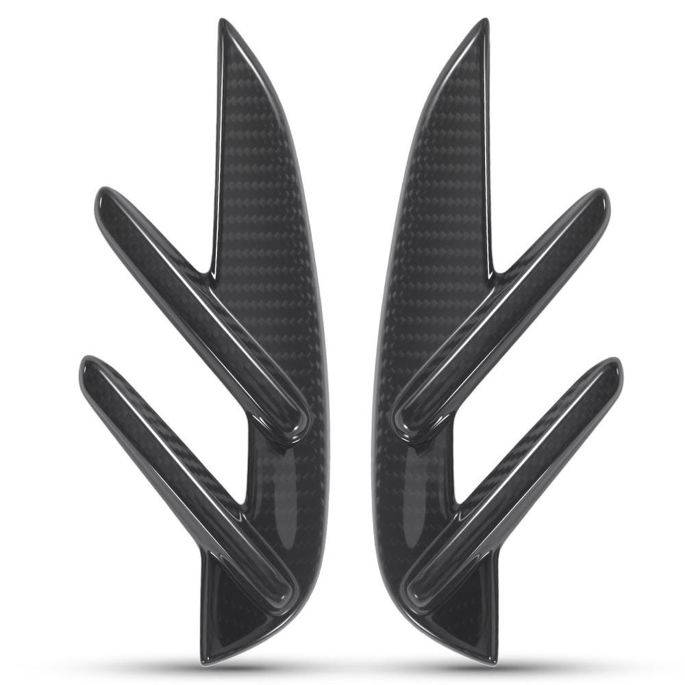 Black Carbon Fiber Fender compatible for Vent Compatible for BMW G80 M3 2021-24 Side Trim Cover