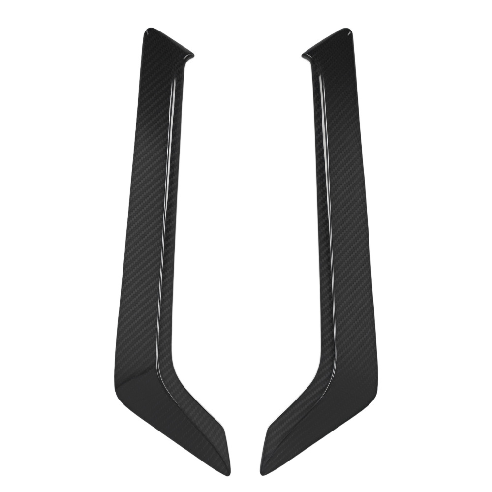 Carbon Fiber Fender Side Trim compatible for INFINITI Q60 2017-2022 Black compatible for Vent Left+Right