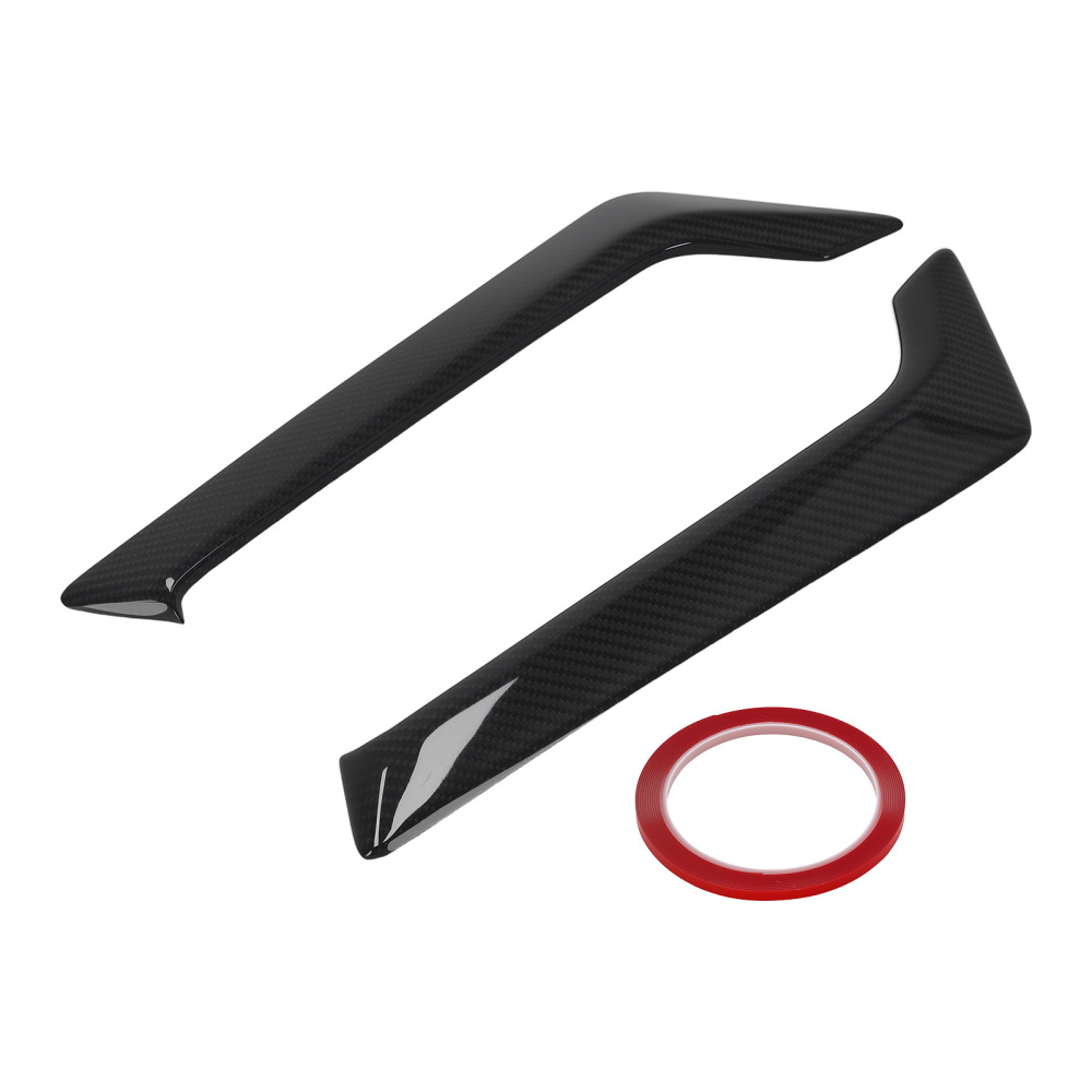 Carbon Fiber Fender Side Trim compatible for INFINITI Q60 2017-2022 Black compatible for Vent Left+Right