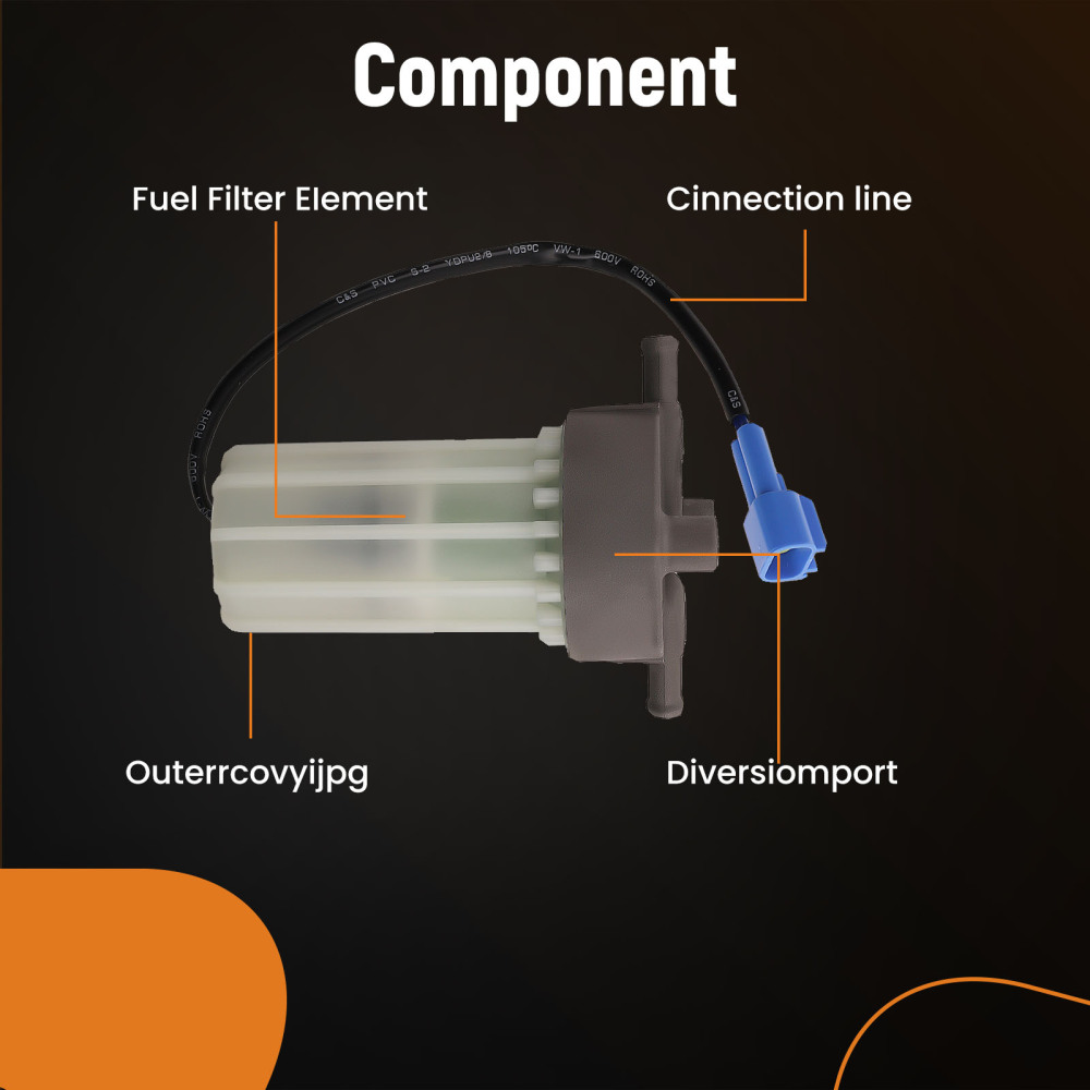 Outboard Engine Fuel Filter Assembly 6P3 24560 03 00 Part For F200 F225 F250