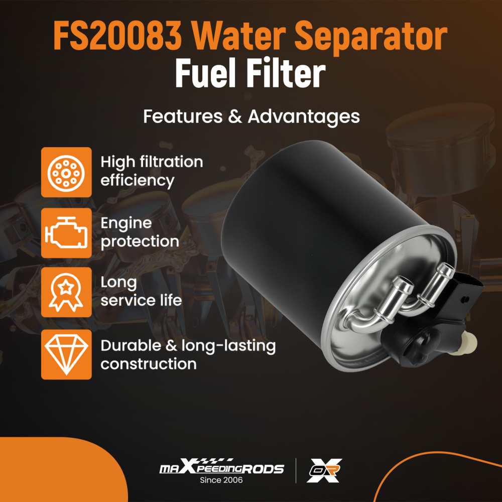 Diesel Fuel Filter compatible for Mercedes GLS350d 4Matic 2013-2019 A6420906052 6420903152