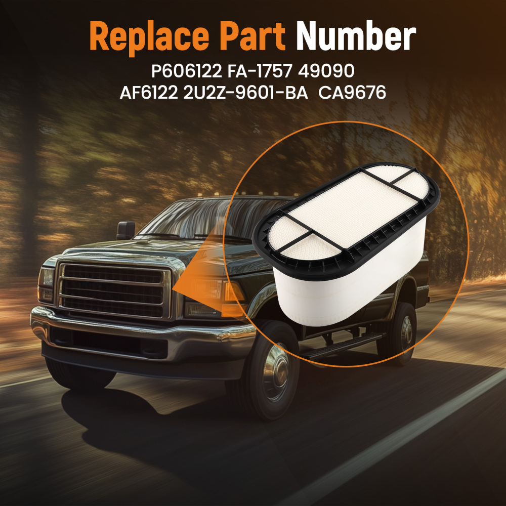 Air Filter 2U2Z9601BA compatible for Ford F250 F350 F450 F550 7.3L