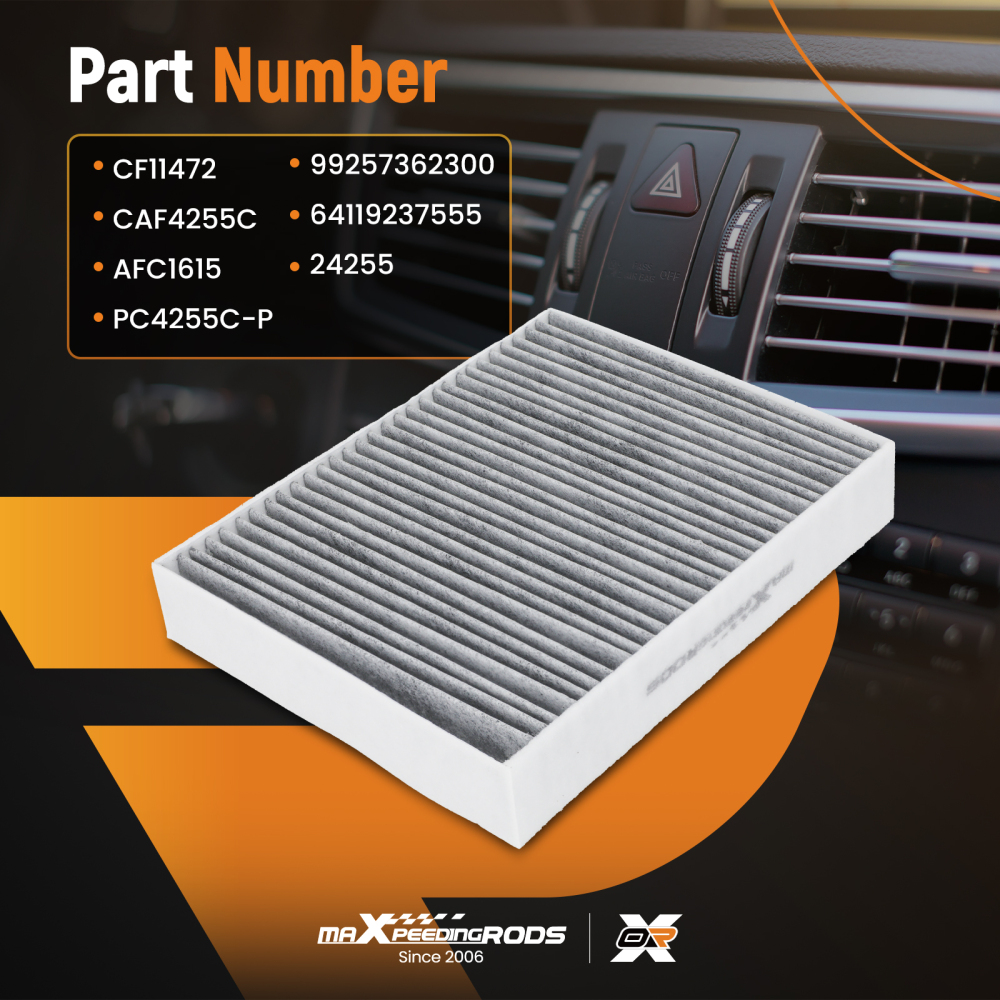 Activated Charcoal Cabin Air Filter compatible for BMW 228i/320i/328i 2013-2018