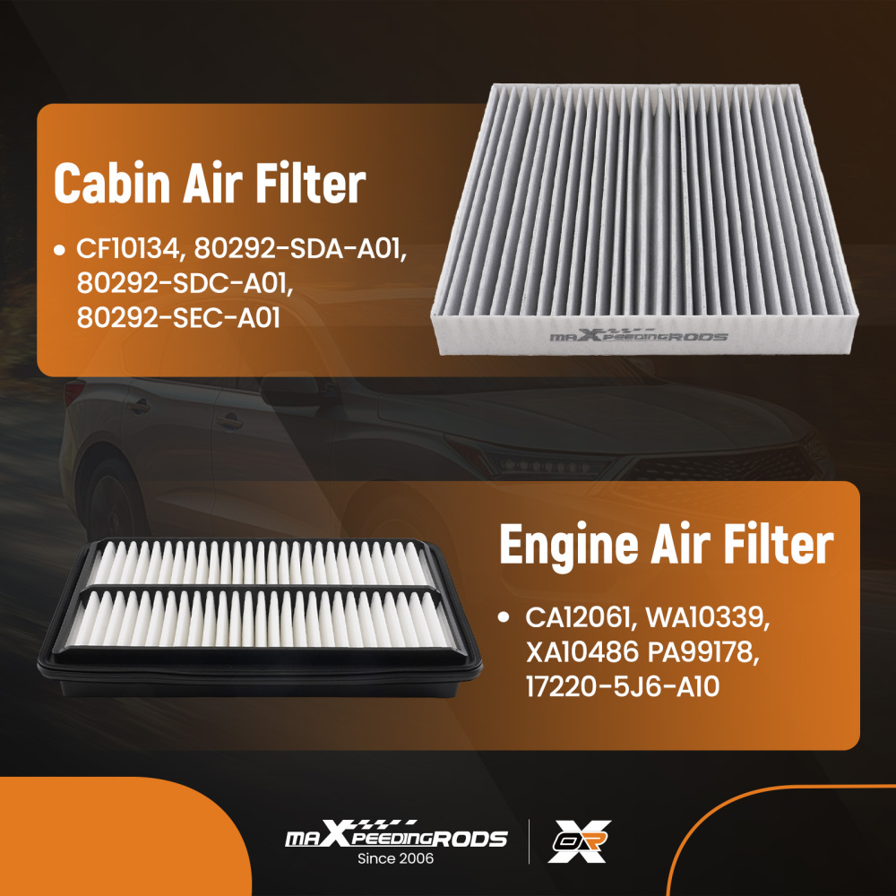 EngineCabin Air Filter compatible for Honda PASSPORT 19-2023 CA12061 80292SDAA01 AF5266