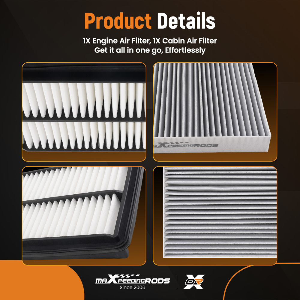 EngineCabin Air Filter compatible for Honda PASSPORT 19-2023 CA12061 80292SDAA01 AF5266