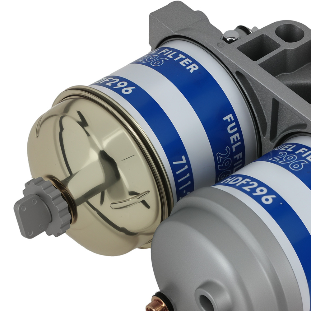 Dual Fuel Filter Glass Bowl EBPN9N166AA C5NE9165B compatible for Ford Tractor 6610 7610