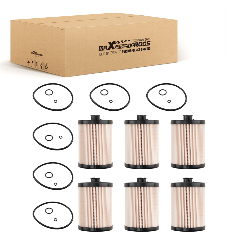 6Pack Fuel Filter compatible for International Harvester DT466E FS19947 CS10648 33994