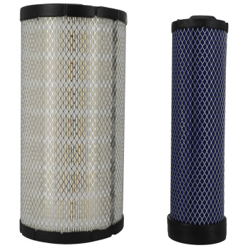 2 Set Air Filters compatible for Kubota SVL90 SVL90-2 compatible for Case P828889, P829333,AF25557,AF25558