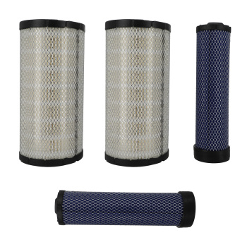 2 Set Air Filters compatible for Kubota SVL90 SVL90-2 compatible for Case P828889 P829333 AF25558 FR3544A