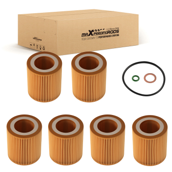 Engine Oil Filter compatible for BMW 335i 328i 535i 2007-2013 HU816X 11427541827 6-Pack