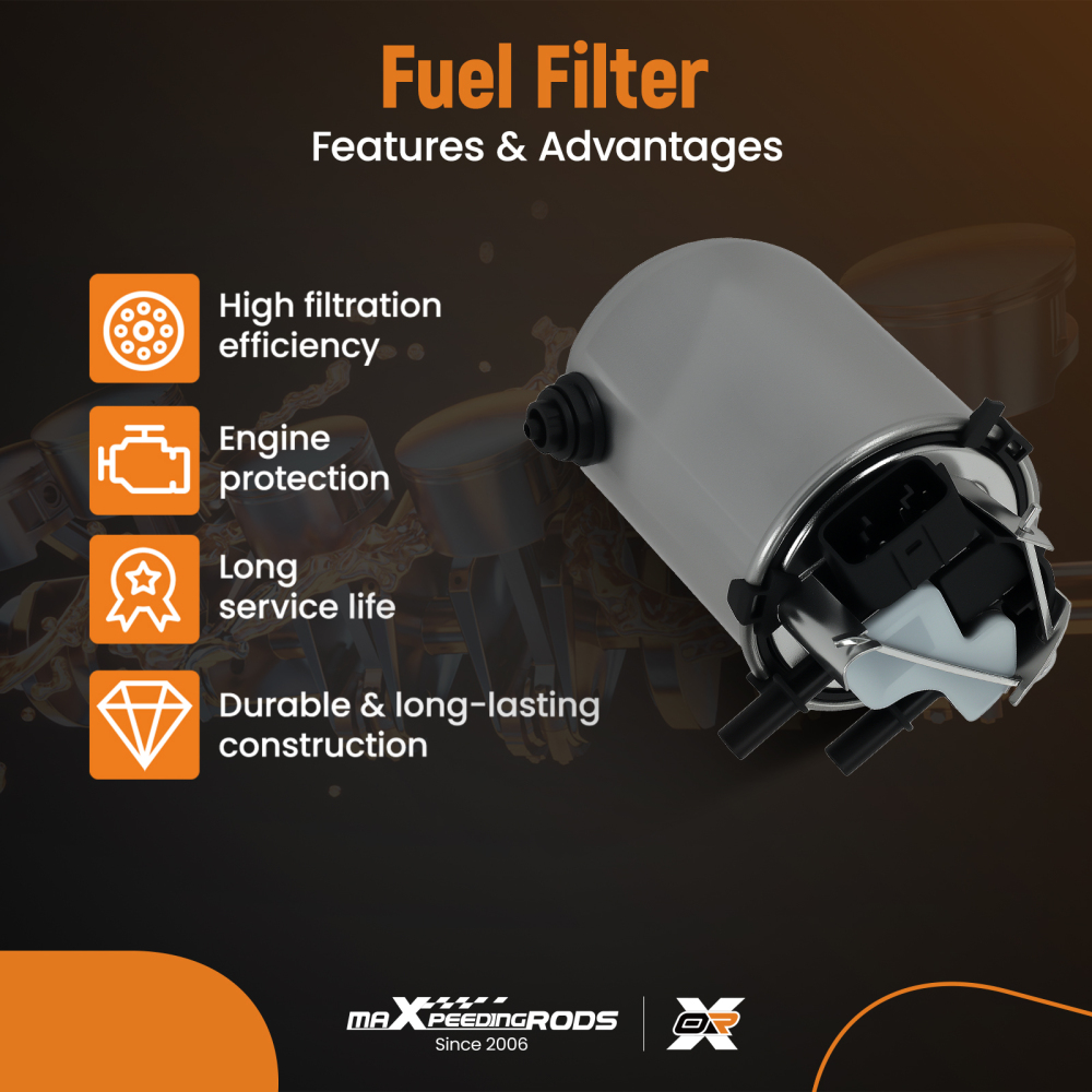 Fuel Filter compatible for Nissan Qashqai J11 1.5 1.6 dCi 2014-on 164004BD0A Diesel Filter