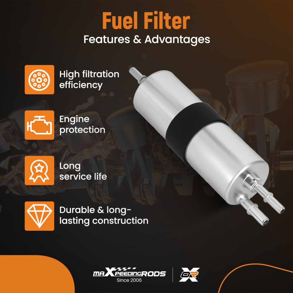 Premium Quality Fuel Filter compatible for BMW M140 F20 3.0 16-19 8mm Connection