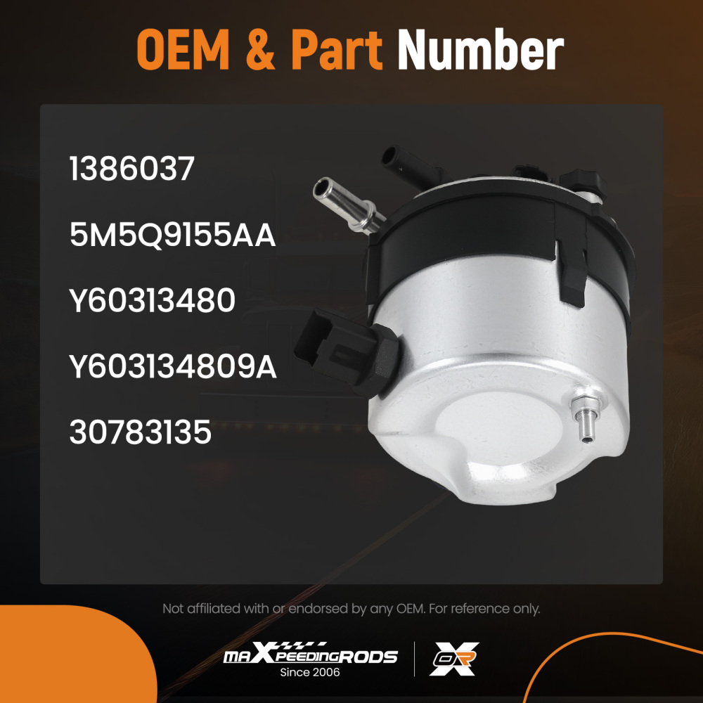 Diesel Fuel Filter compatible for Ford Focus 1.6 TDCi 04-12 compatible for Volvo V50 Y60313480