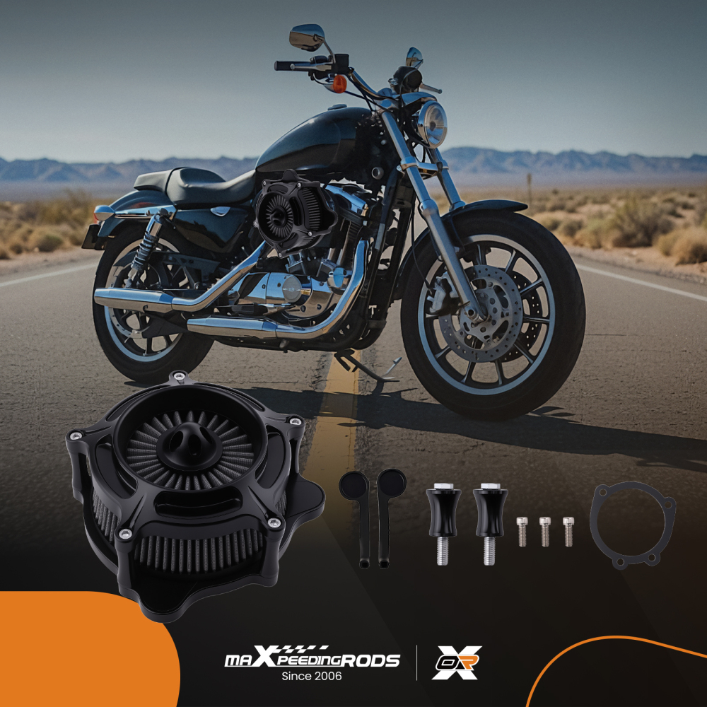 Air Cleaner Intake Filter compatible for Harley Touring Street Glide 08-16 Road Glide Softa