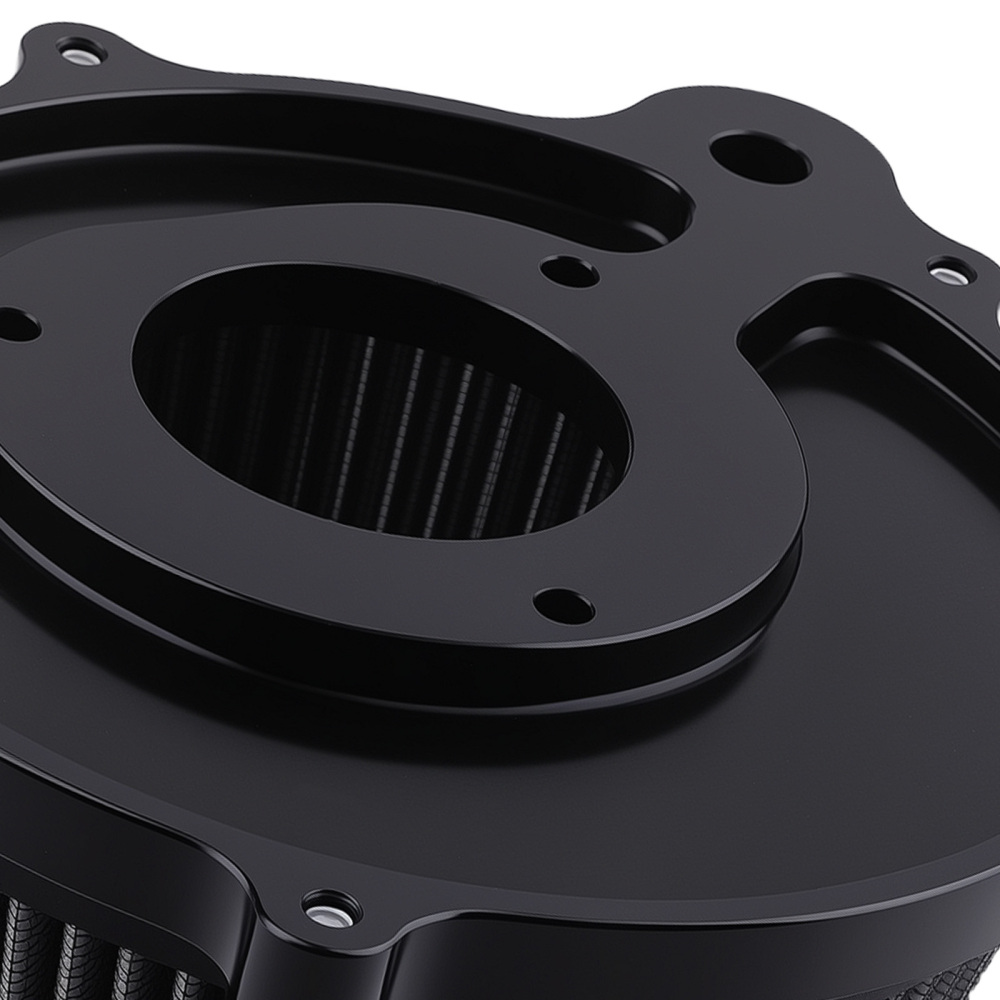 Air Cleaner Black Intake Filter compatible for Harley Touring Street Glide Road Glide 08-16