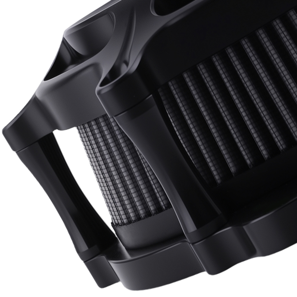 Air Cleaner Black Intake Filter compatible for Harley Touring Street Glide Road Glide 08-16