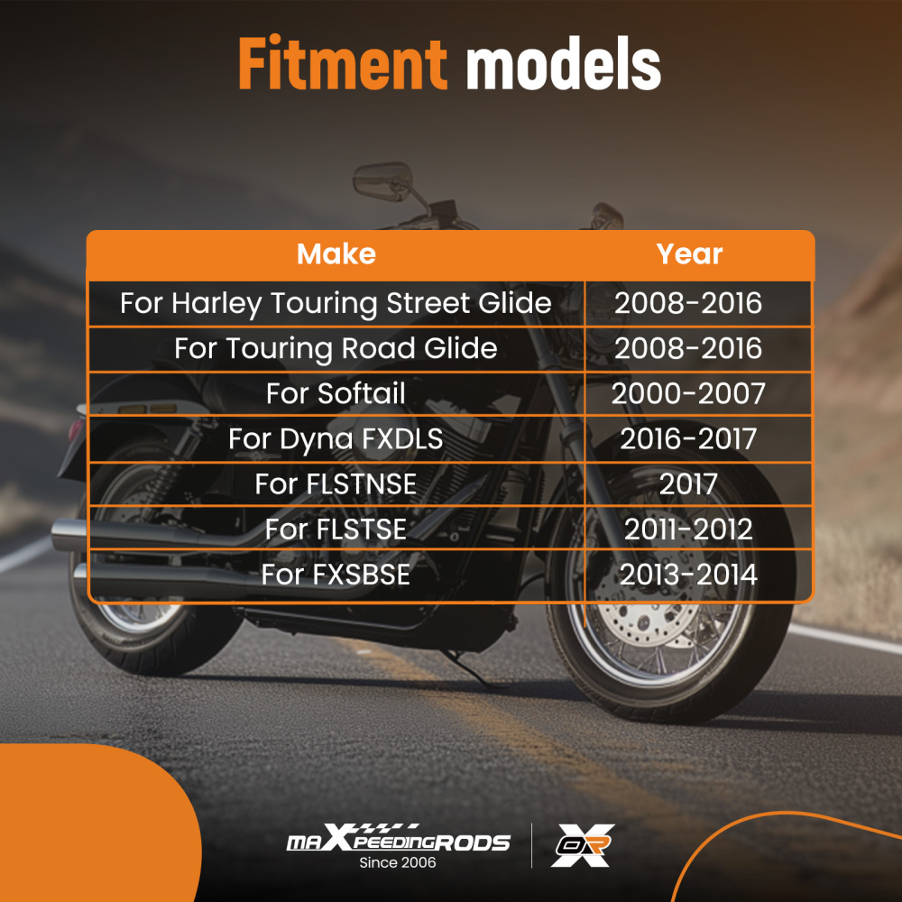 Air Cleaner Black Intake Filter compatible for Harley Touring Street Glide Road Glide 08-16