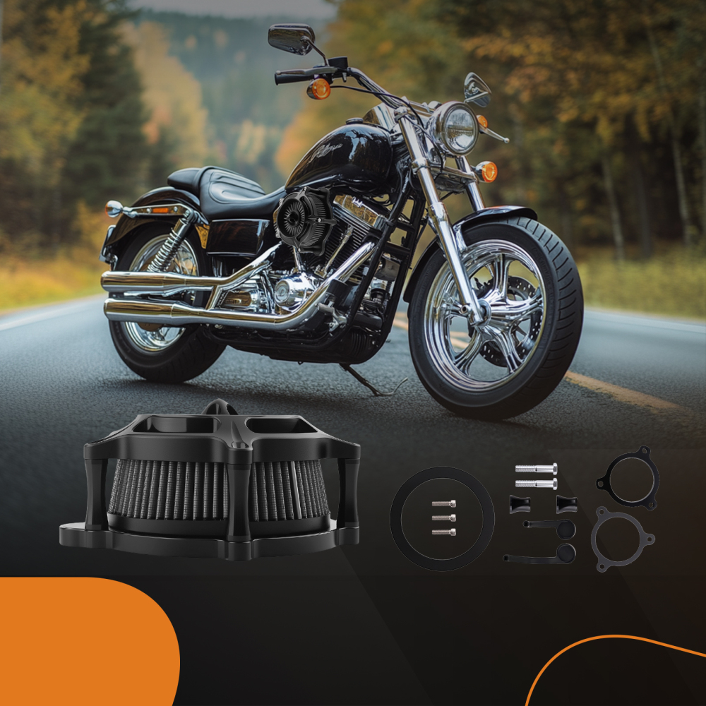 Air Cleaner Intake Filter compatible for Harley Touring 2017-up Softail 2018 Street Glide