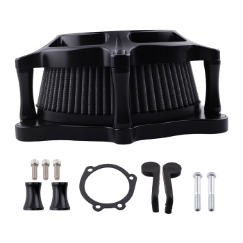 Aluminum Air Cleaner Intake Filter compatible for Harley Dyna 2000-2017 Softail 2000-2015