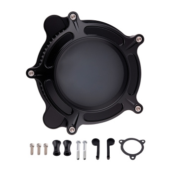 Aluminum Air Cleaner Intake Filter compatible for Harley Touring Street Road Glide 2008-16