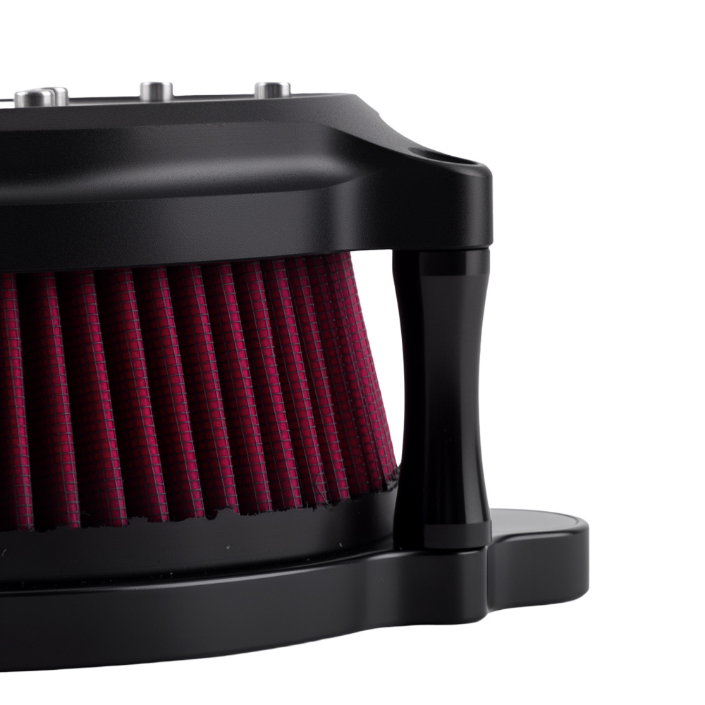 Red Air Cleaner Filter Aluminum compatible for Harley Touring Road Street Glide 2008-2016
