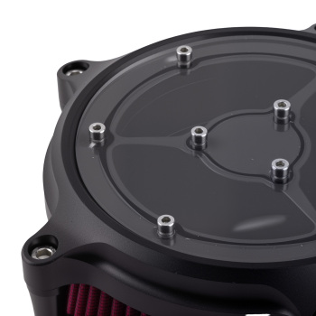 Red Air Cleaner Filter Aluminum compatible for Harley Touring Road Street Glide 2008-2016