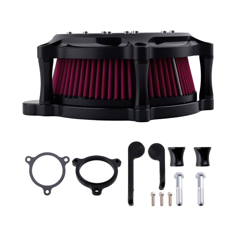 Red Air Cleaner Filter Aluminum compatible for Harley Touring 2017-up Softail 2018