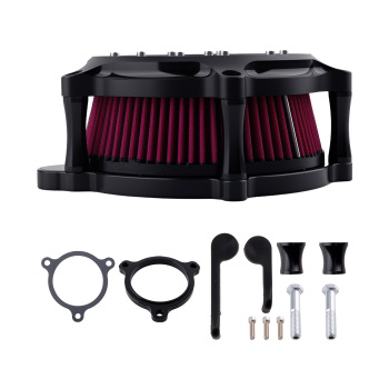 Red Air Cleaner Filter Aluminum compatible for Harley Touring 2017-up Softail 2018