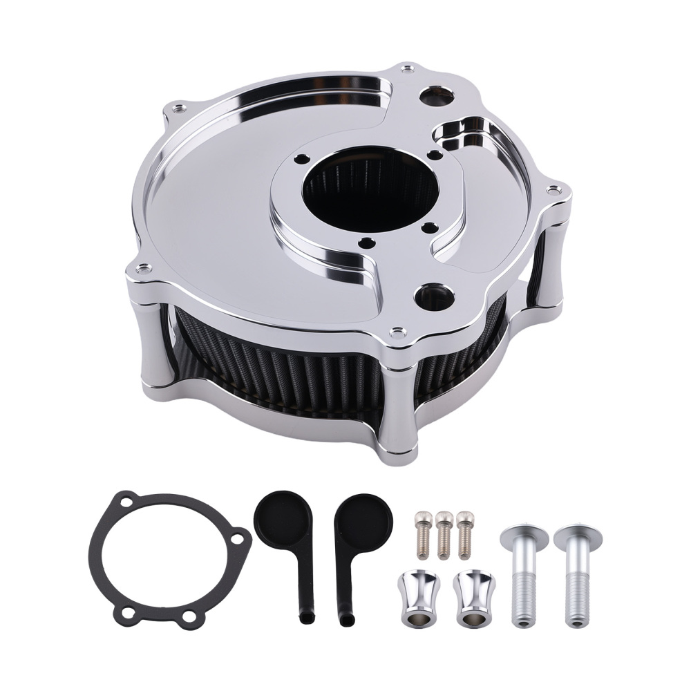 New Air Cleaner Filter Aluminum For compatible for Harley XL compatible for Sportster 2004-up Black