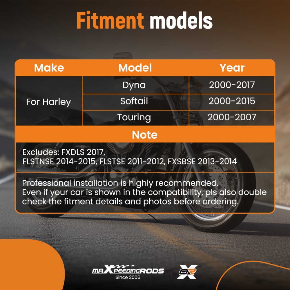 New Aluminum Air Cleaner Filter compatible for Harley Touring 2000-2007 Dyna 00-17 Softail