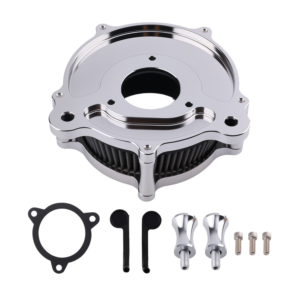 Air Cleaner Filter Aluminum compatible for Harley Touring Street Glide 08-16 Softail 16-17