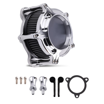 Air Cleaner Filter Aluminum compatible for Harley Touring Street Glide 08-16 Softail 16-17