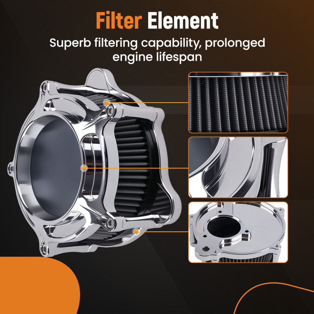 New Air Intake Assembly compatible for Harley Street Glide Road Glide 2017-up Aluminum