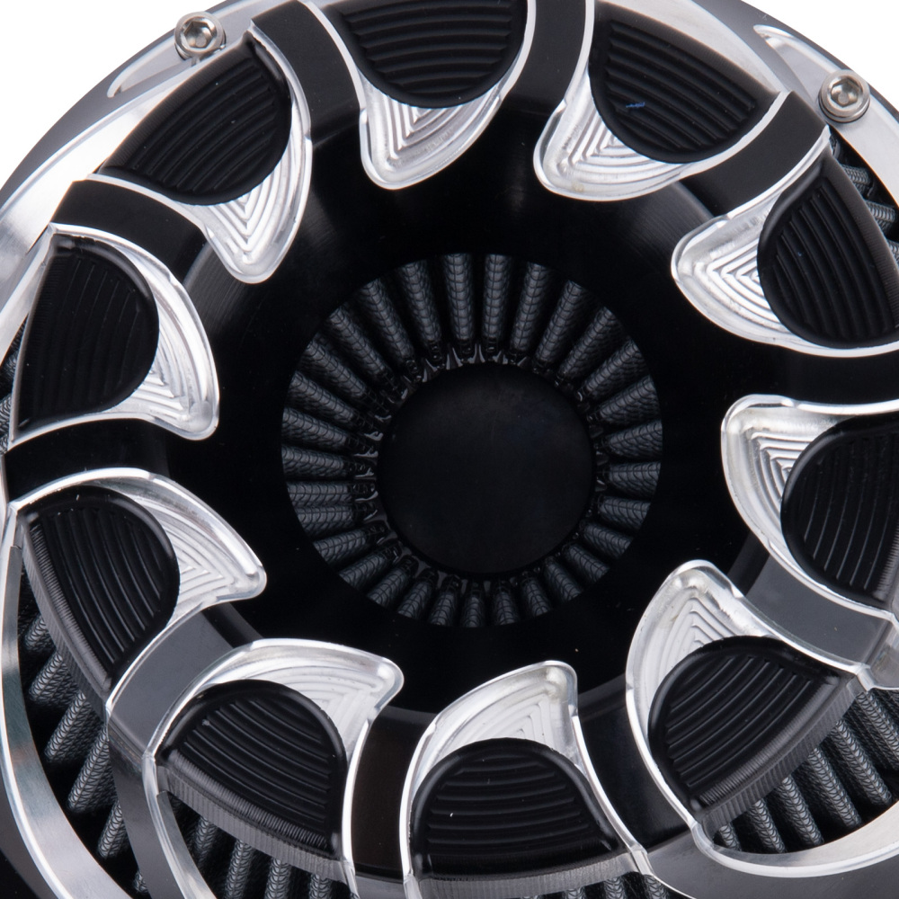 Air Cleaner Intake Filter compatible for Harley Dyna FXDLS Touring 2008-16 Softail C Style