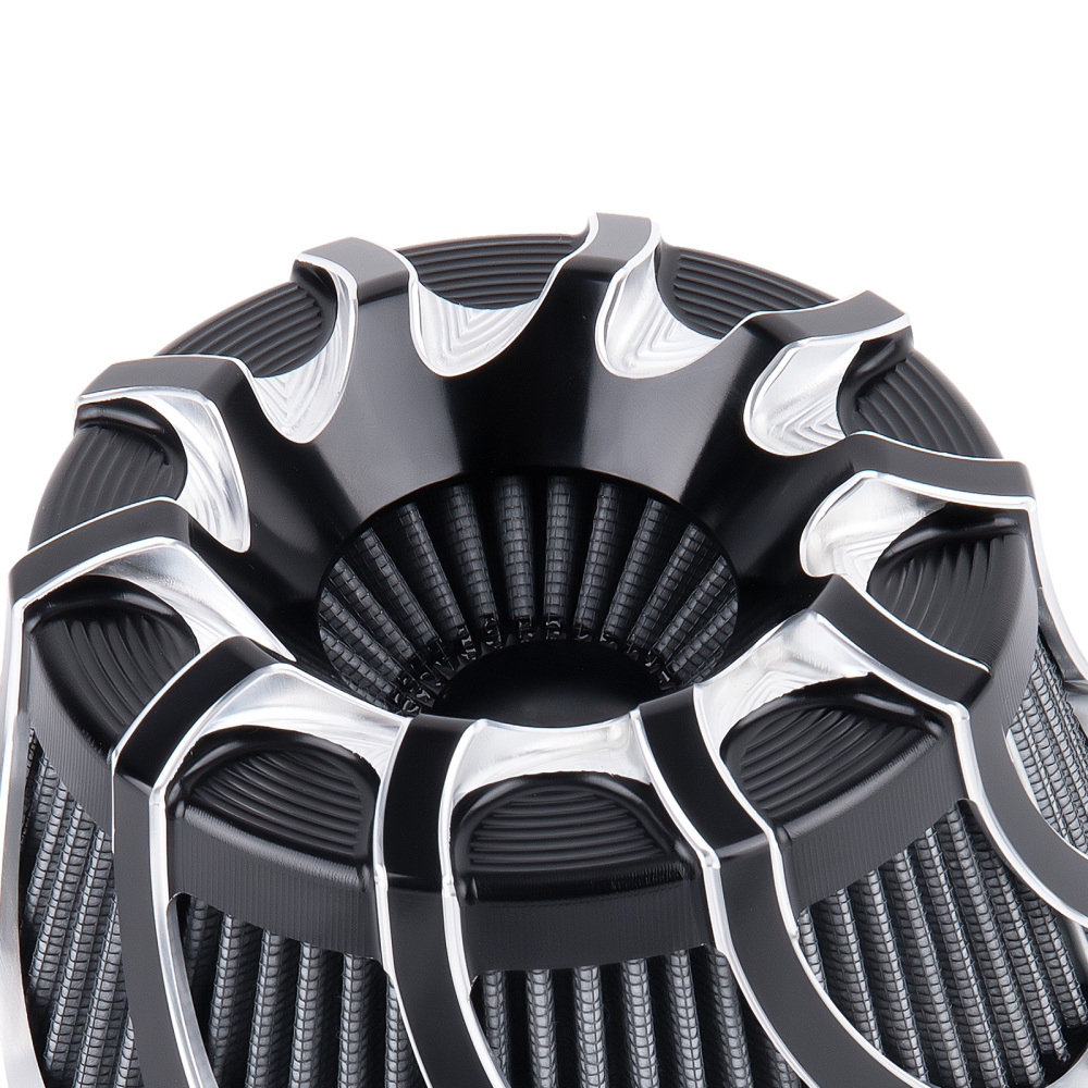 Air Cleaner Intake Filter compatible for Harley Dyna FXDLS Touring 2008-16 Softail C Style