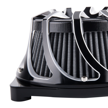 Air Cleaner Intake Filter compatible for Harley Dyna FXDLS Touring 2008-16 Softail C Style