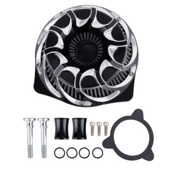 Air Cleaner Intake Filter compatible for Harley Dyna FXDLS Touring 2008-16 Softail C Style