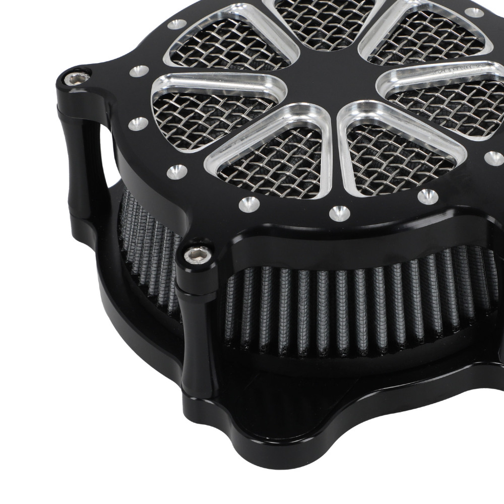 Air Cleaner Filter Intake Kit Chrome compatible for Harley Touring 2000-2017 Road King