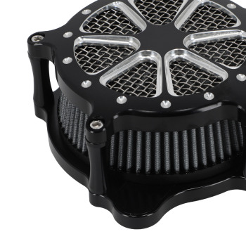 Air Cleaner Filter Intake Kit Chrome compatible for Harley Touring 2000-2017 Road King