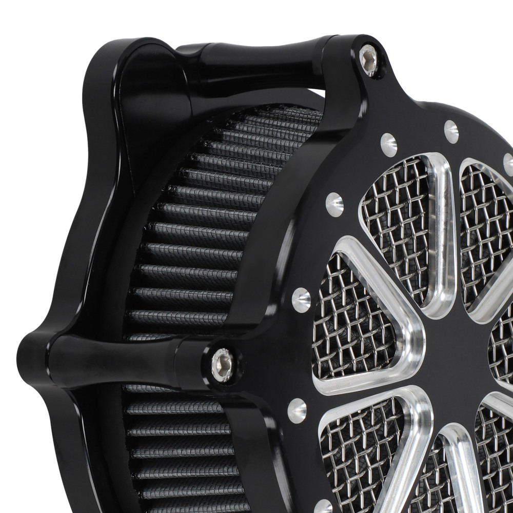 Air Cleaner Filter Intake Kit Chrome compatible for Harley Touring 2000-2017 Road King