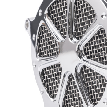 Chrome CNC Air Cleaner Intake Filter System compatible for Harley Touring 2008-16