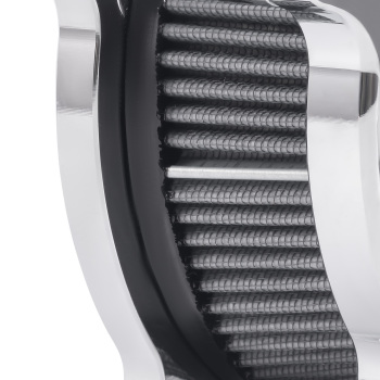Chrome CNC Air Cleaner Intake Filter System compatible for Harley Touring 2008-16