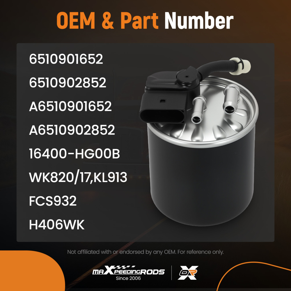 Fuel Filter compatible for Mercedes-Benz C220D C250D E220D BlueTEC A6510902852 A6510902852