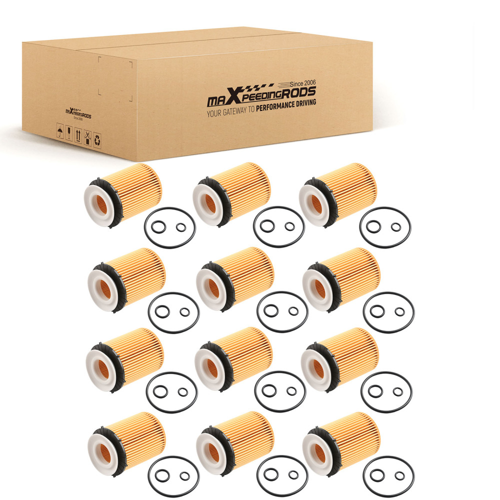 12x Engine Oil Filters compatible for Mercedes-Benz A220 A250 B180 B250 C250 C300 HU7116z
