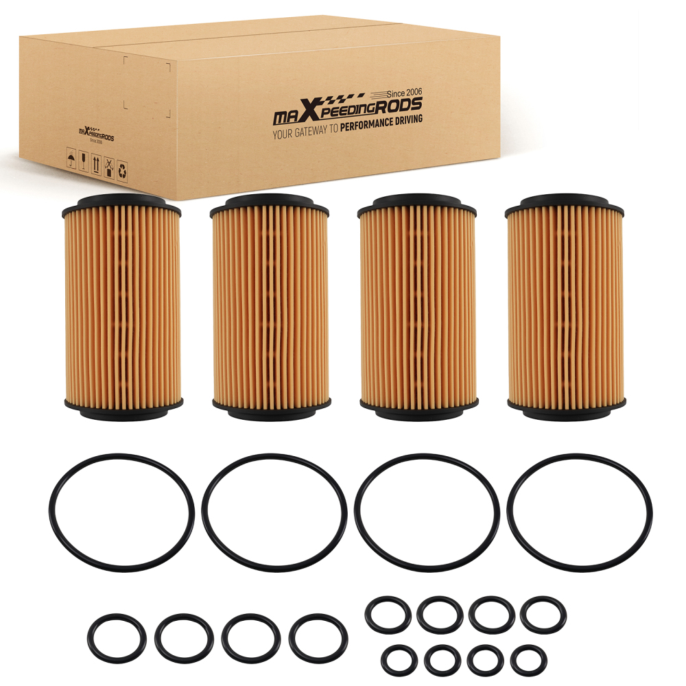 Engine Oil Filter 4PCS compatible for Mercedes-Benz G-Class W463 1999-2018 HU718/5X 72204WS
