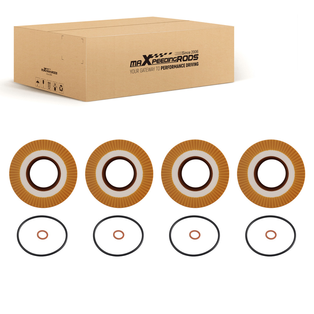 4 Filtres à Huile compatible pour BMW 323Ci/325Ci 2000-2006 51223 Structure Plissée