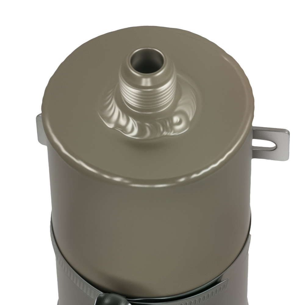 Performance Power Steering Container Universal Silver Aluminum Fluid Tank Kit