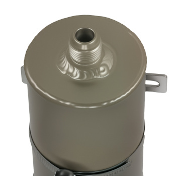 Performance Power Steering Container Universal Silver Aluminum Fluid Tank Kit